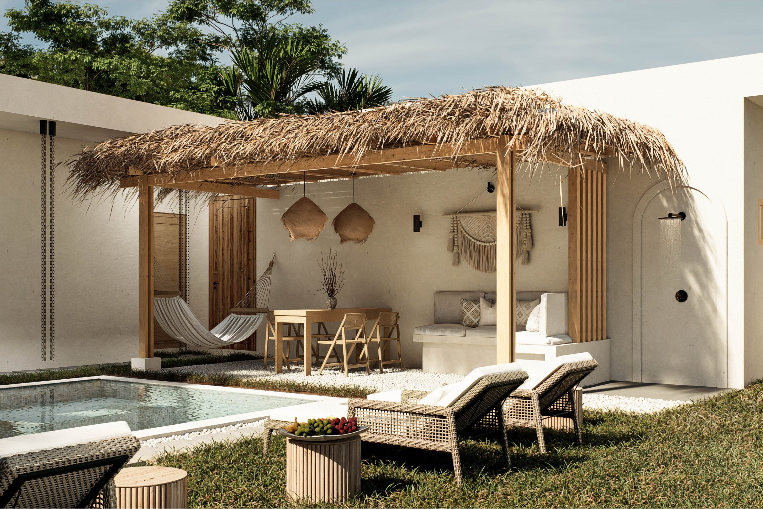 Residential architecture in Guanacaste, Costa Rica.